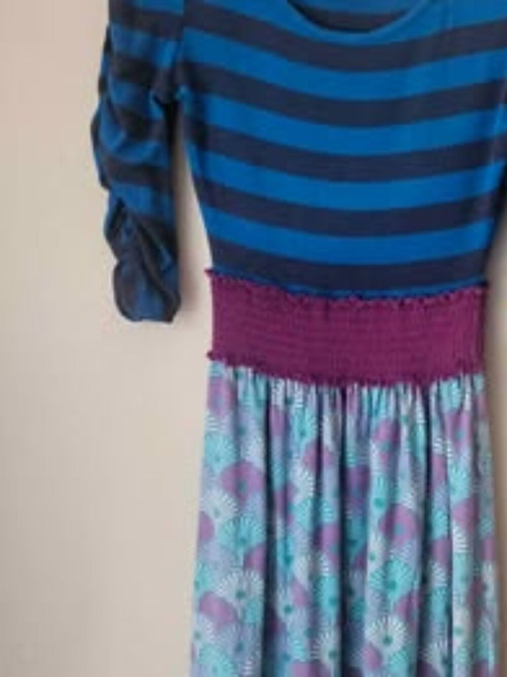 Matilda Jane Fun Dress small - unqiue / print mixing!